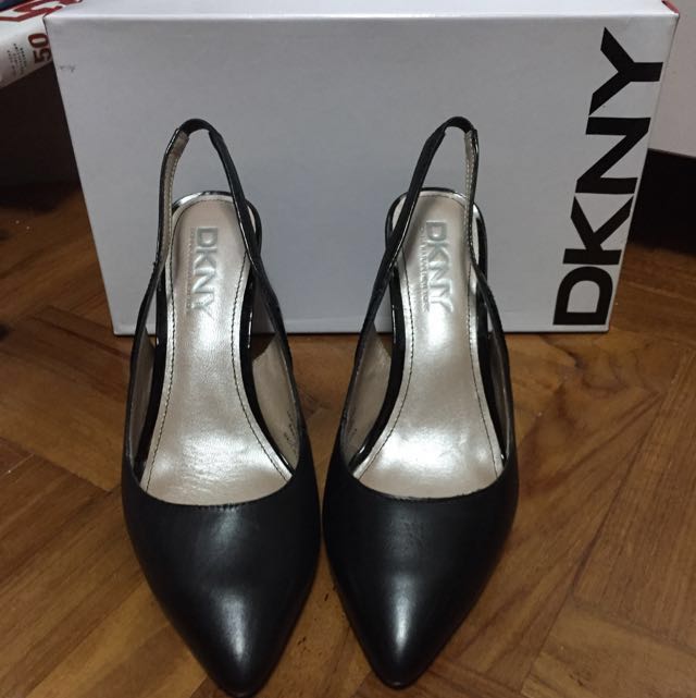 dkny black heels