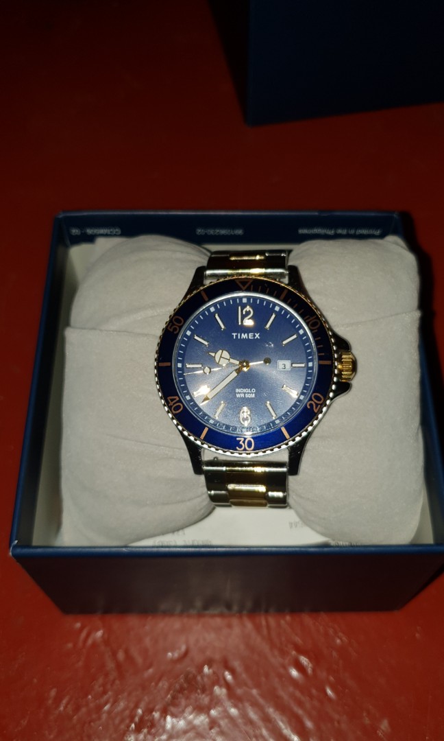 BN Timex Indiglo WR50m Blue Chrome watch, Mobile Phones & Gadgets,  Wearables & Smart Watches on Carousell