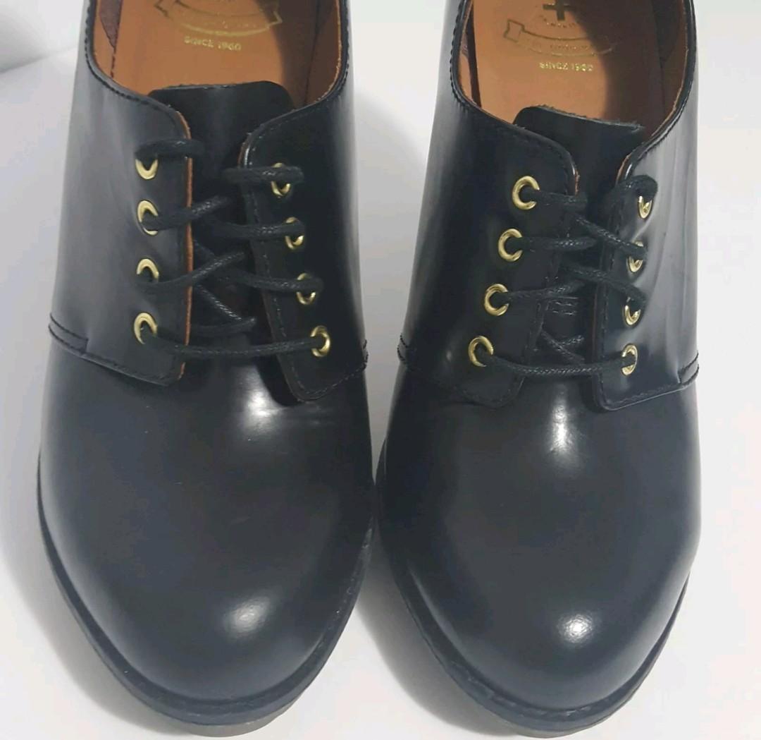 Dr Martens Black Leather Zita Ofira Stilleto Booties Lace Up Pumps Heels Sz 9 Women s Fashion Shoes on Carousell
