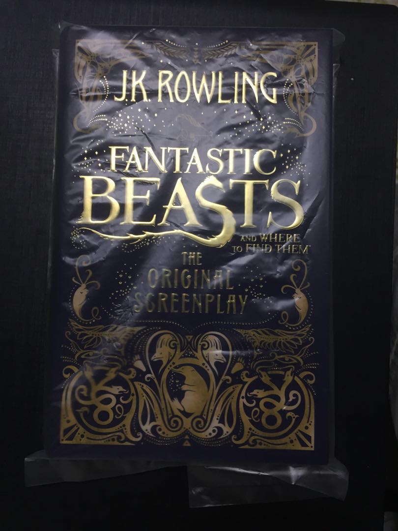 Fantastic Beasts And Where To Find Them The Original Screenplay Hard Cover Books Stationery Fiction On Carousell