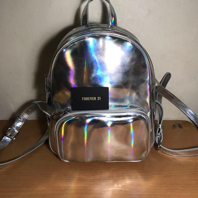 forever 21 holographic bag