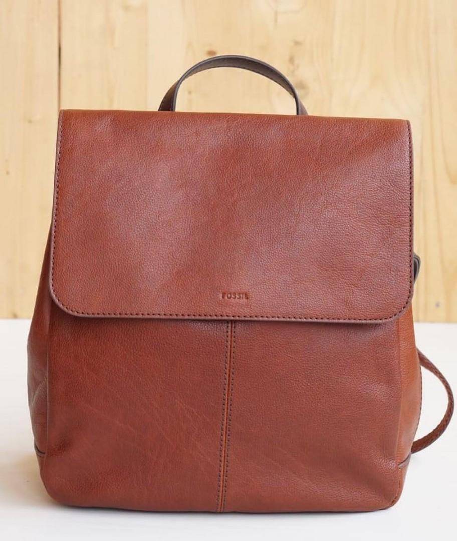 fossil claire backpack brandy