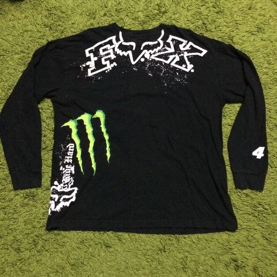 Fox x Monster Energy Sweatshirt Long Sleeve Men s Fashion Tops
