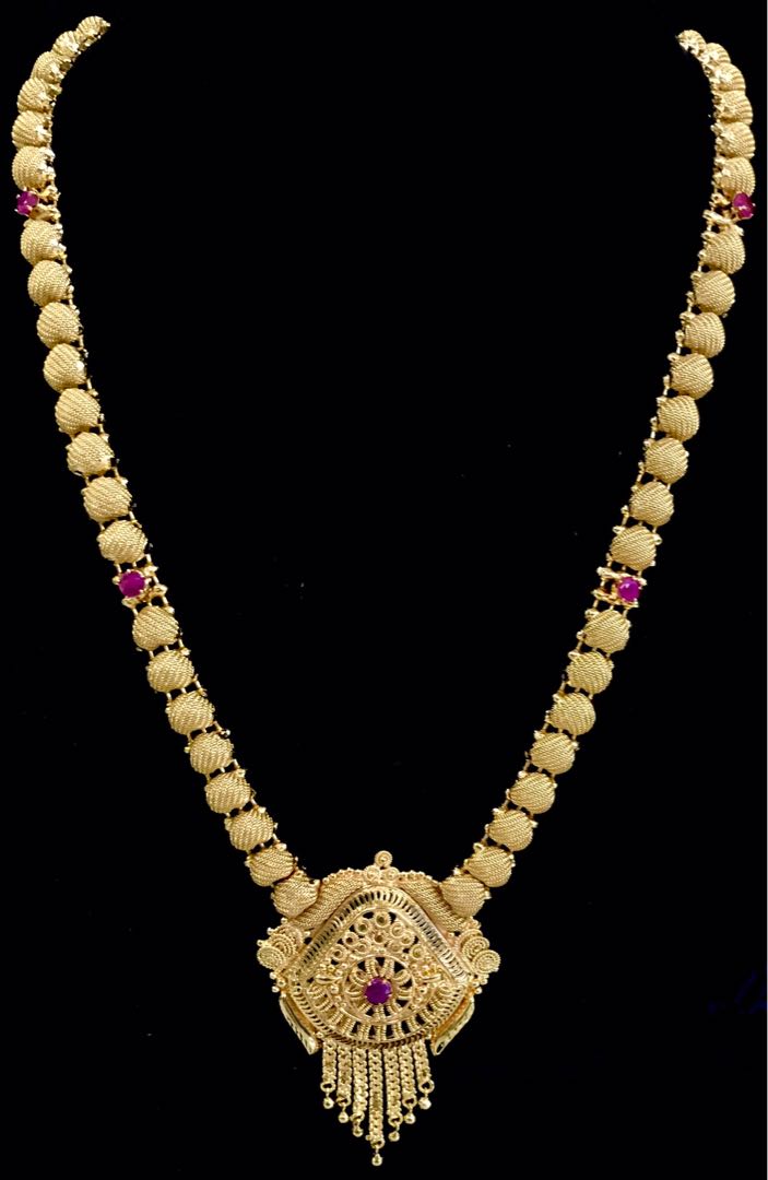 Gold plated top long chain