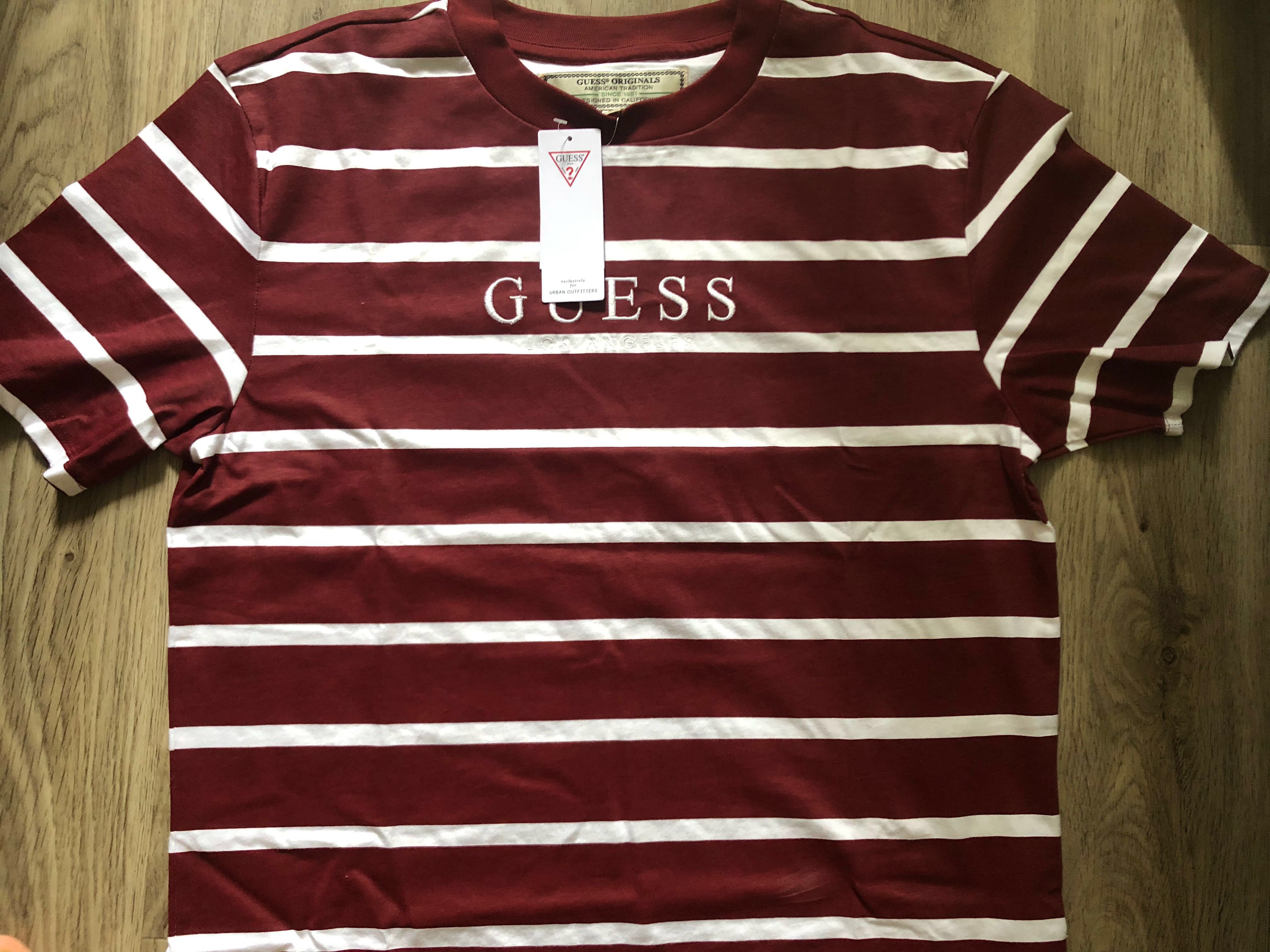 GUESS Doheny Striped Tee Men s Fashion Tops Sets Tshirts Polo Shirts on Carousell
