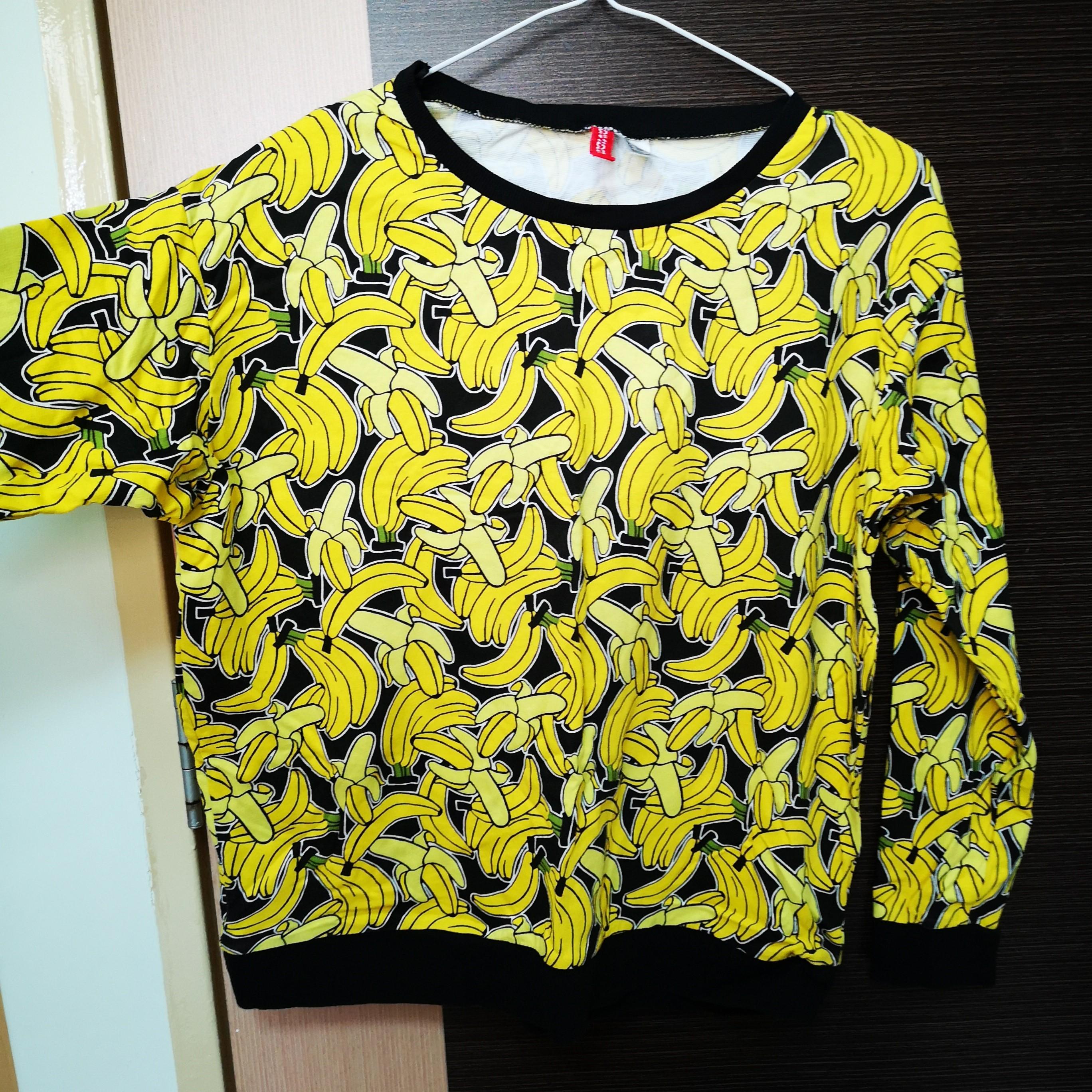 banana hoodie h&m