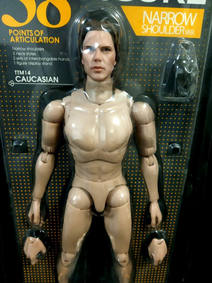 Hot Toys Caucasian TTM14 TrueType figure (narrow shoulder） 素體