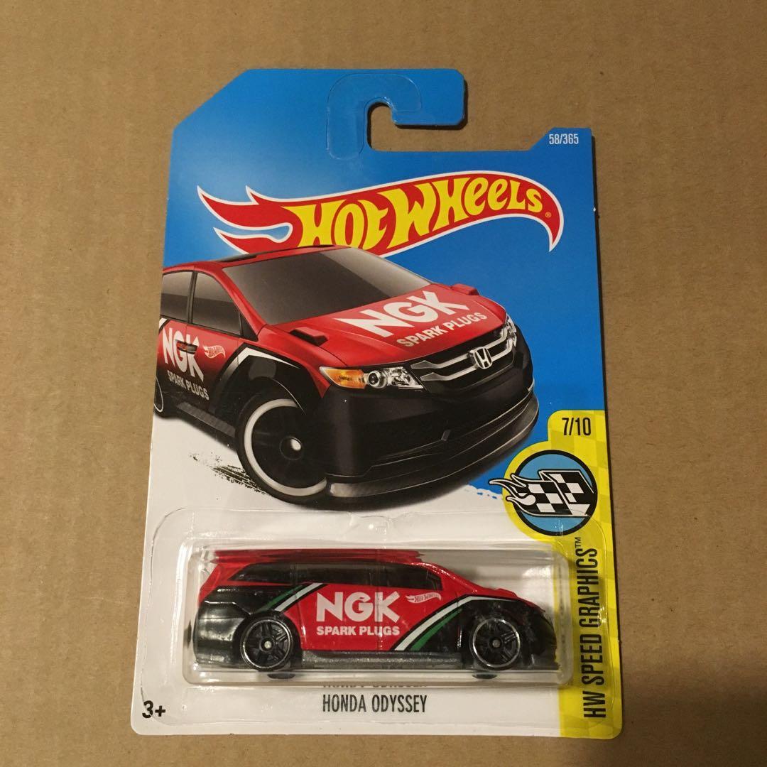 Hot wheels Honda Odyssey NGK Spark Plugs Red Hobbies Toys Toys