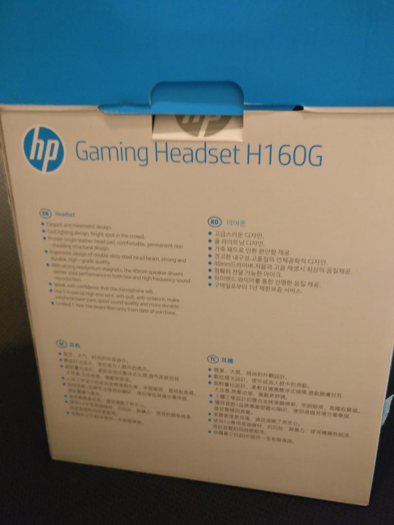HP gaming headset h160g, Computers & Tech, Parts & Accessories