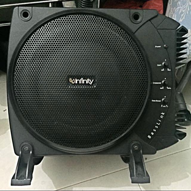 infinity subwoofer with built in amp