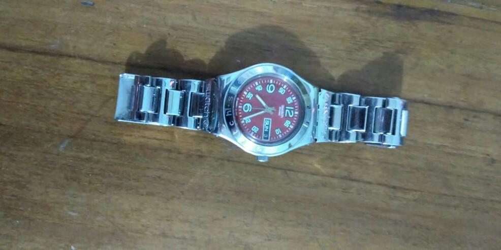 swatch irony silver