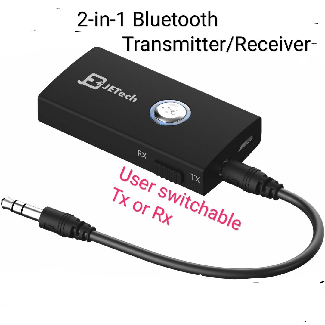 JETech Bluetooth Receiver and Transmitter 2in1 Stereo Audio Bluetooth