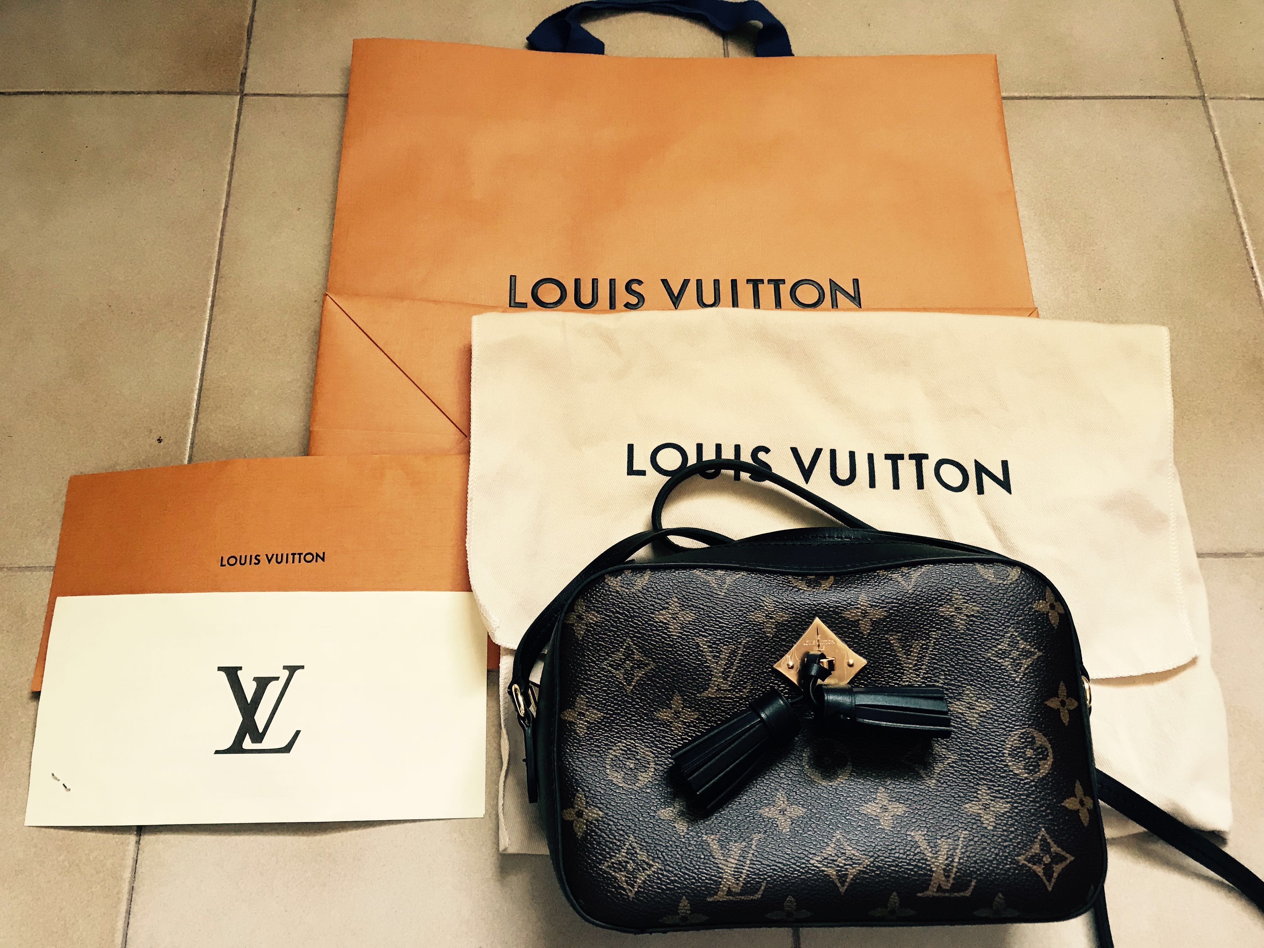 Authenticated Used LOUIS VUITTON Louis Vuitton Santonju Shoulder Bag M43555  Women's Men's 