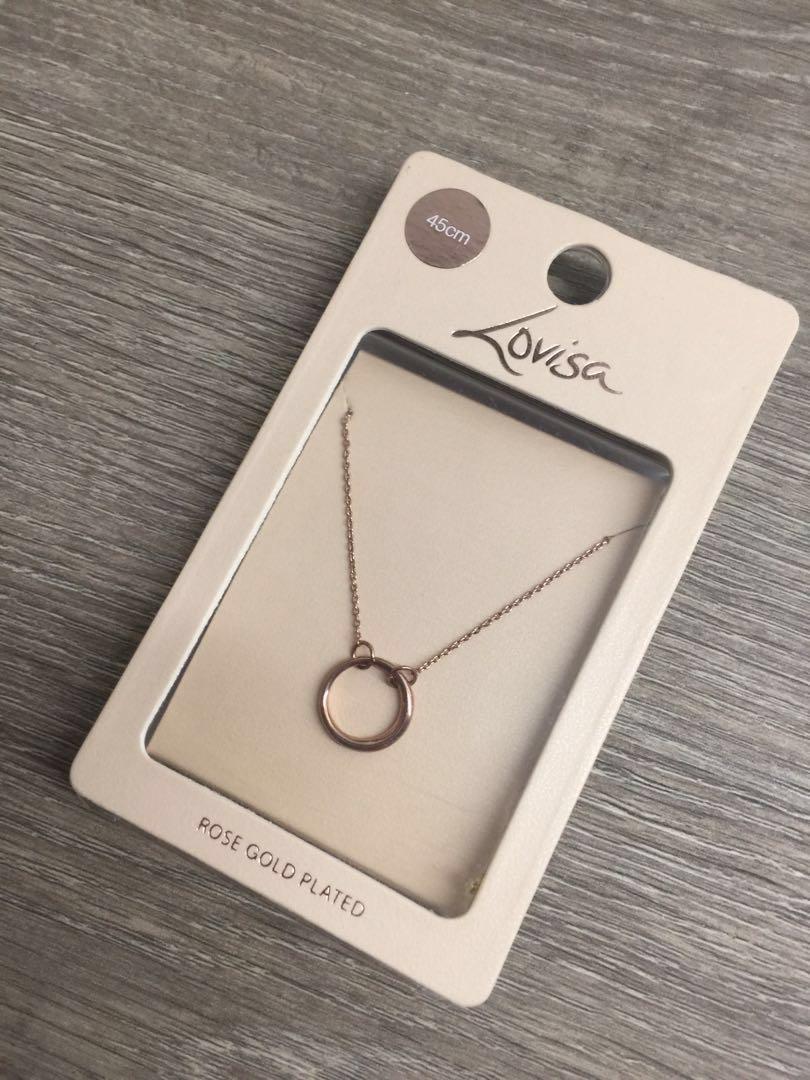 Rose gold hotsell necklace lovisa