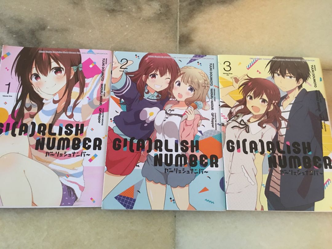 Manga Giarlish Number Vol 1 3 Fullset English Ver Peralatan