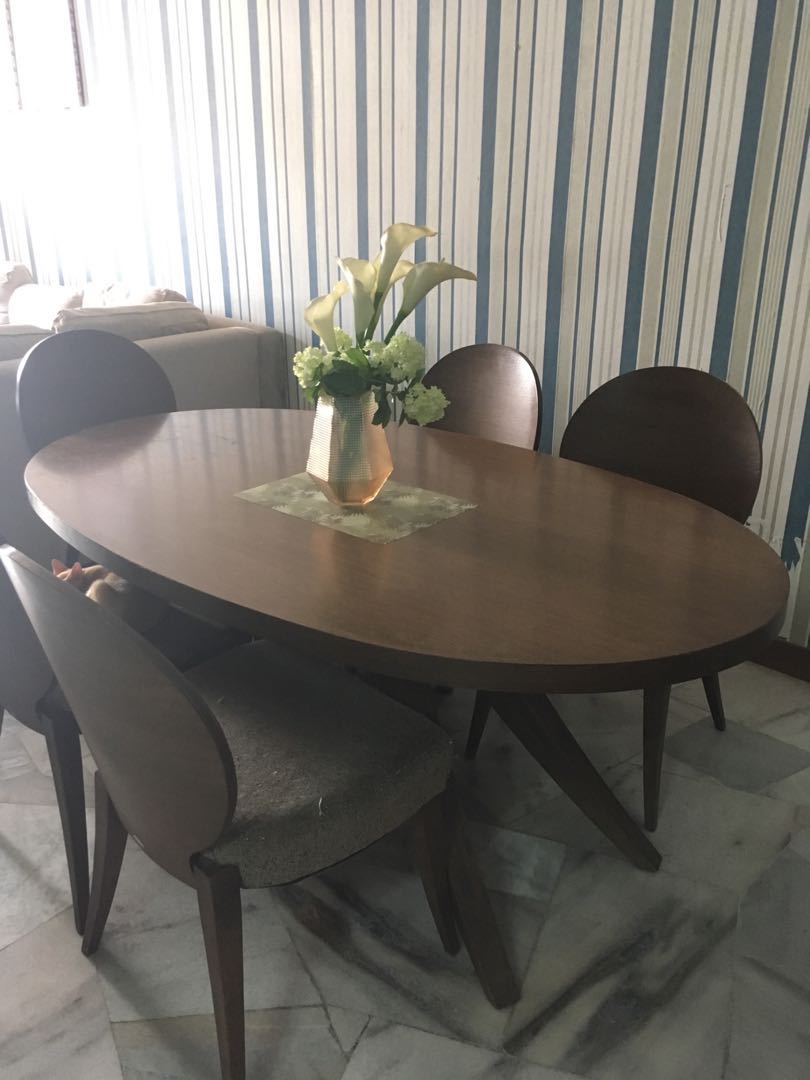 Marco Italian Dining Table With 5 Chair Rumah Perabot Perabot Di
