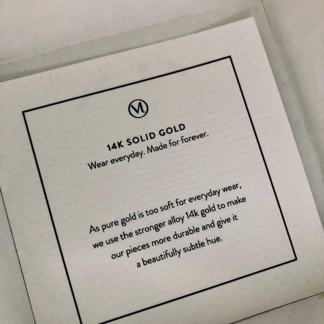 Mejuri Long Spheres Necklace Solid Yellow Gold, Women's Fashion