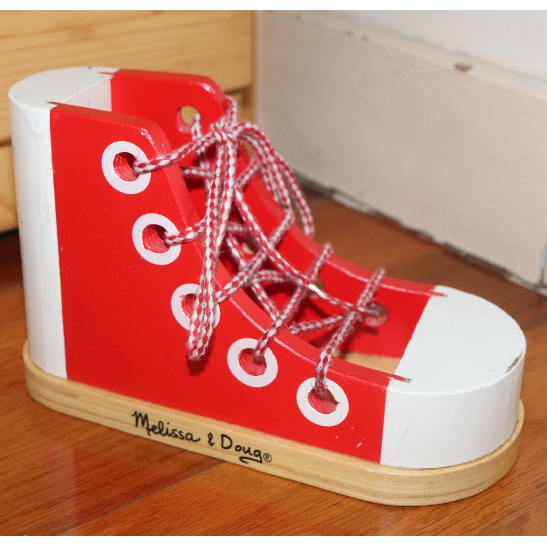 melissa and doug learn to tie shoe