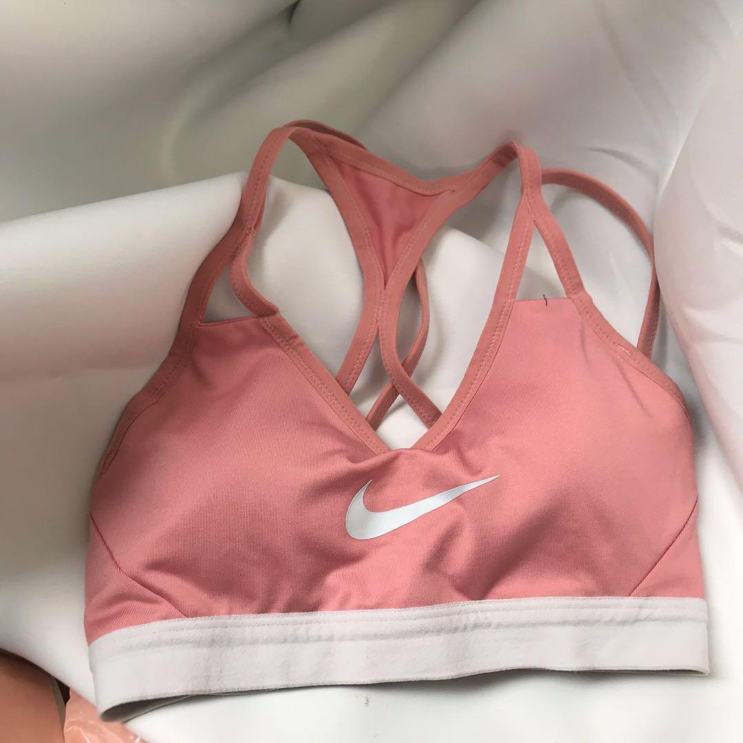 nude nike sports bra