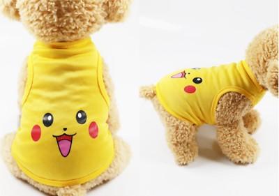Mfeb20 Pikachu Fashion Dog Cat Pet Puppy T Shirt Pet Clothes Shirt