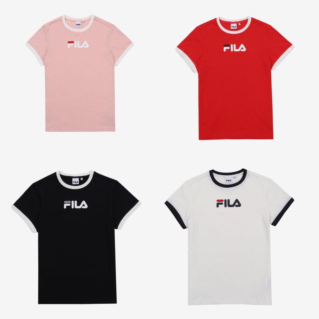 pink fila shirt womens