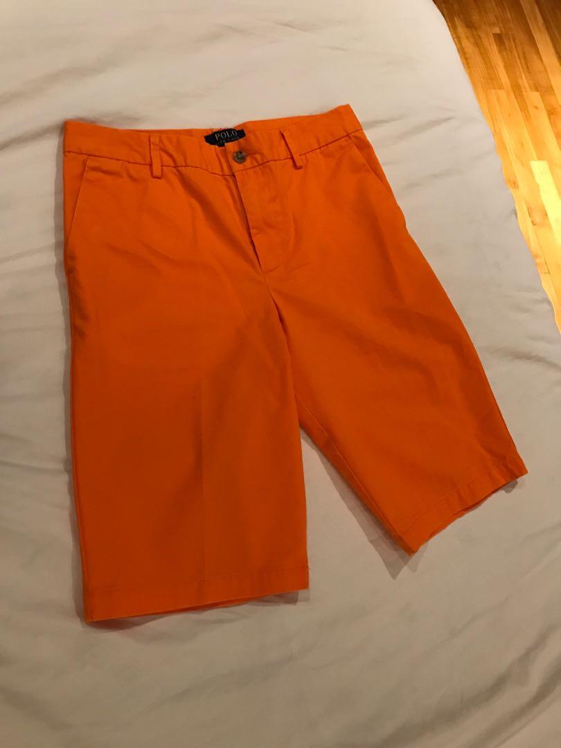 Ralph lauren hotsell orange shorts