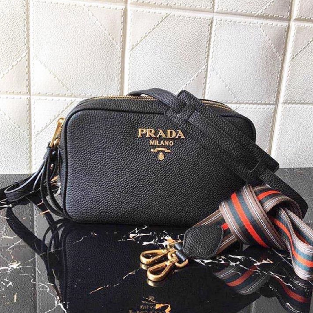 prada calf leather shoulder bag