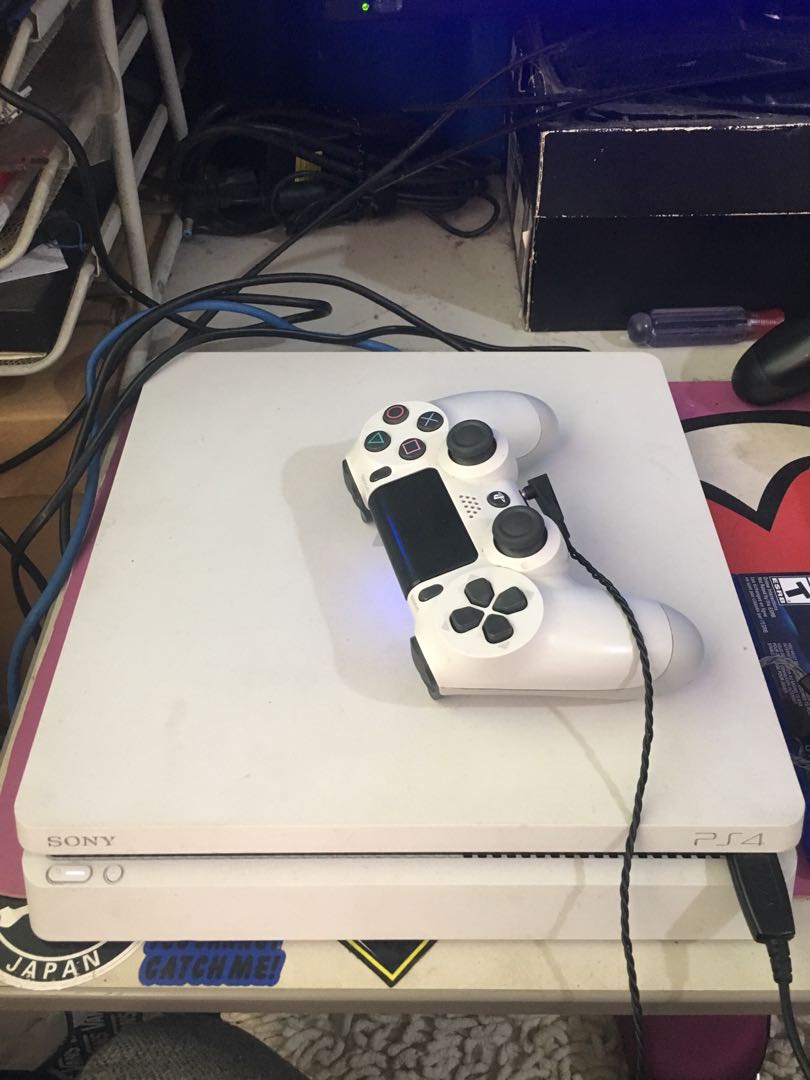 Ps4 Slim White Video Gaming Video Game Consoles Playstation On Carousell Ps4 Slim White Video Gaming Video Game Consoles Playstation On Carousell