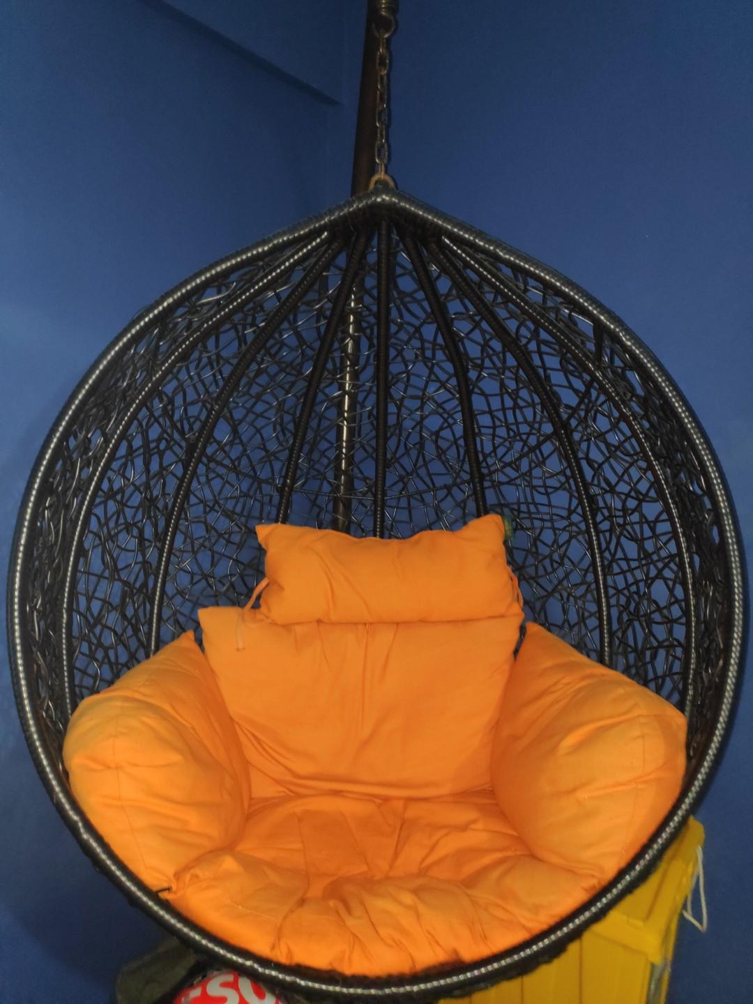 Rattan Swing Chair, Furniture & Home Living, Furniture, Chairs on Carousell