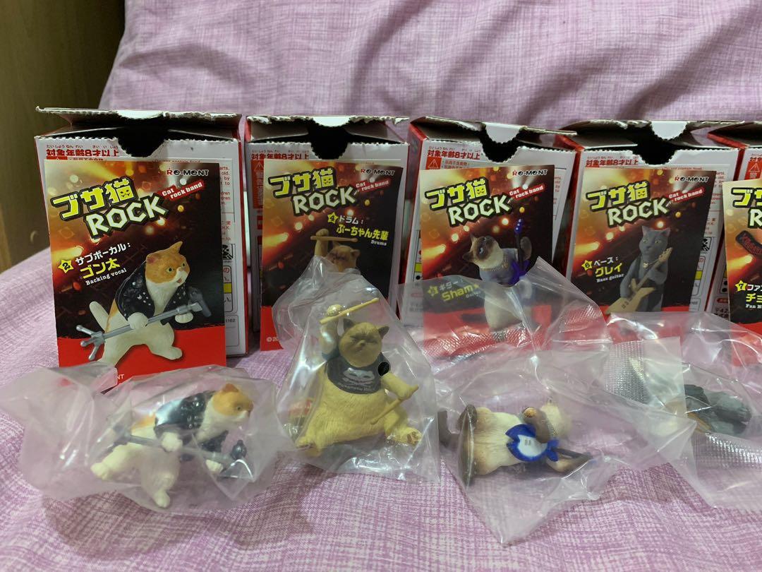 Re Ment Cat Rock Band Set 搖滾貓友樂隊貓咪全8款不散賣扭蛋 玩具