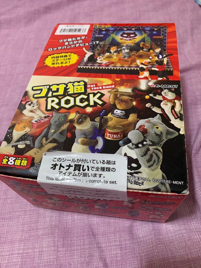 Re Ment Cat Rock Band Set 搖滾貓友樂隊貓咪全8款不散賣扭蛋 玩具