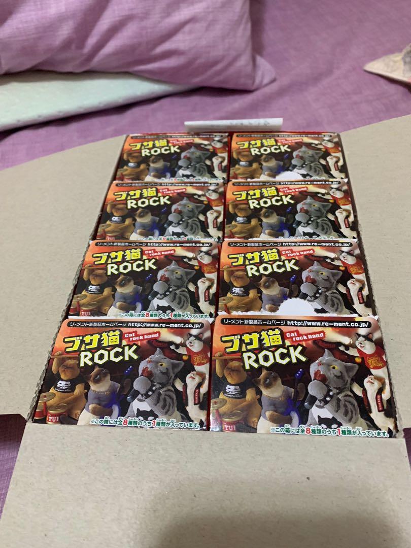 Re Ment Cat Rock Band Set 搖滾貓友樂隊貓咪全8款不散賣扭蛋 玩具