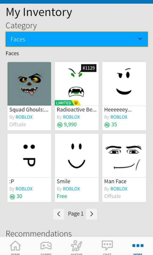Roblox Items Toys Games Video Gaming Video Games On Carousell - 3epic face roblox