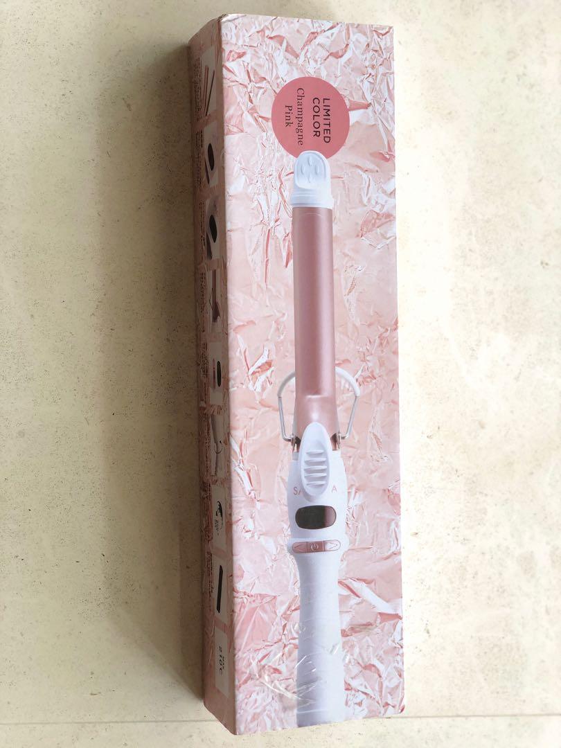 Salonia champagne pink ceramic curl iron 25mm, Beauty & Personal Care, Hair  on Carousell