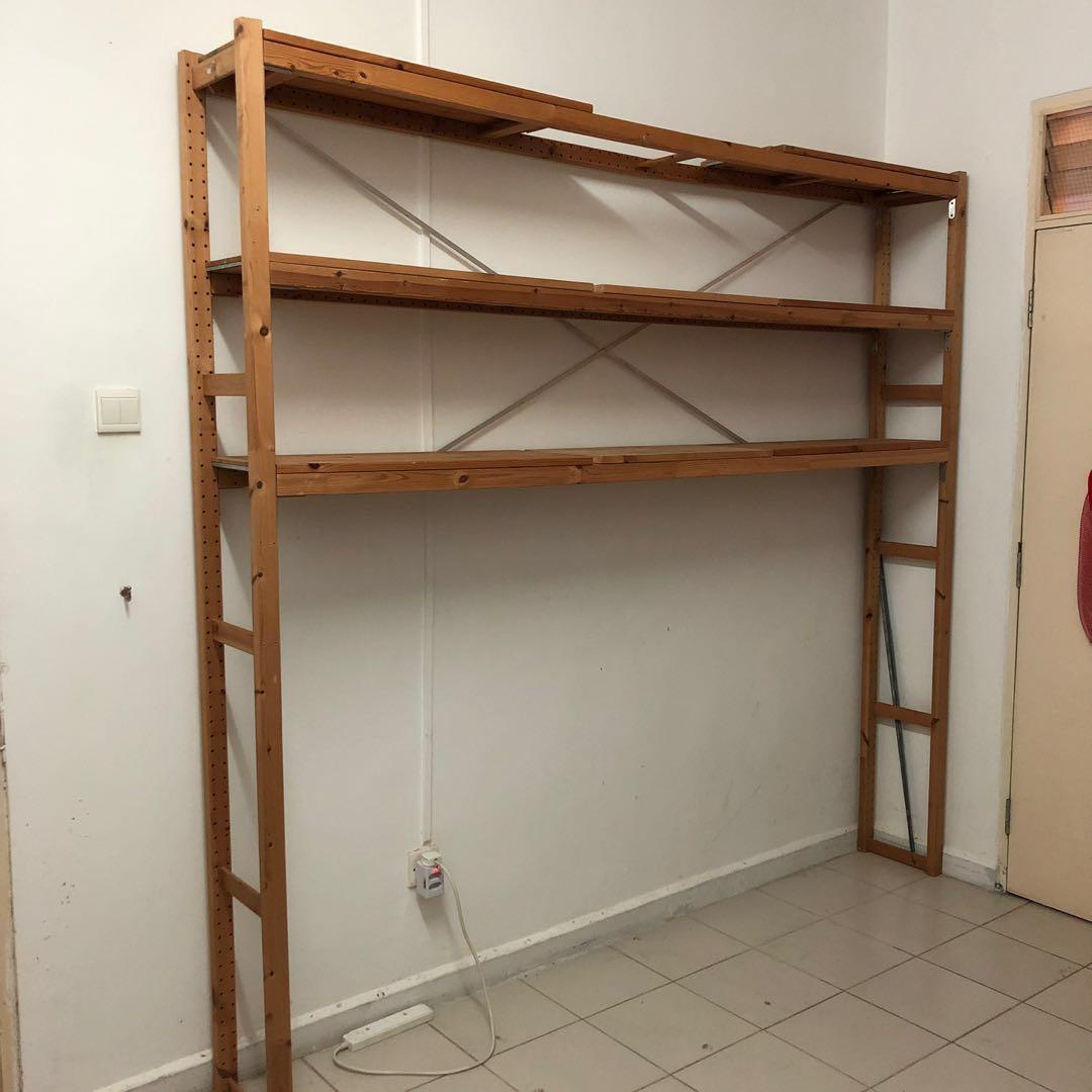 Shelves Above Desk Space Saver Ikea Hack Furniture Shelves