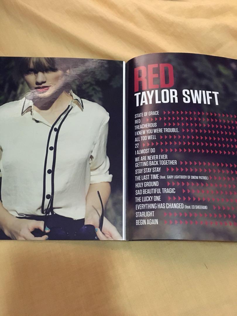 Taylor Swift "RED" Zinepak (Photobook & CD) Limited Edition, Hobbies
