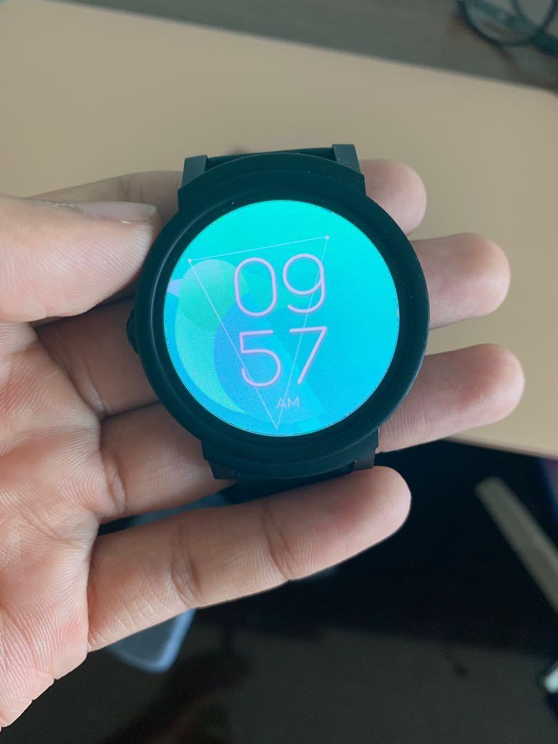 Ticwatch E most comfortable Smartwatch Shadow 1.4 inch OLED