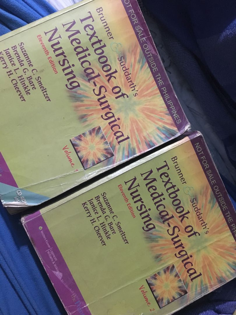 Ust Nursing Book Brunner Suddarth S Textbook Of Medical