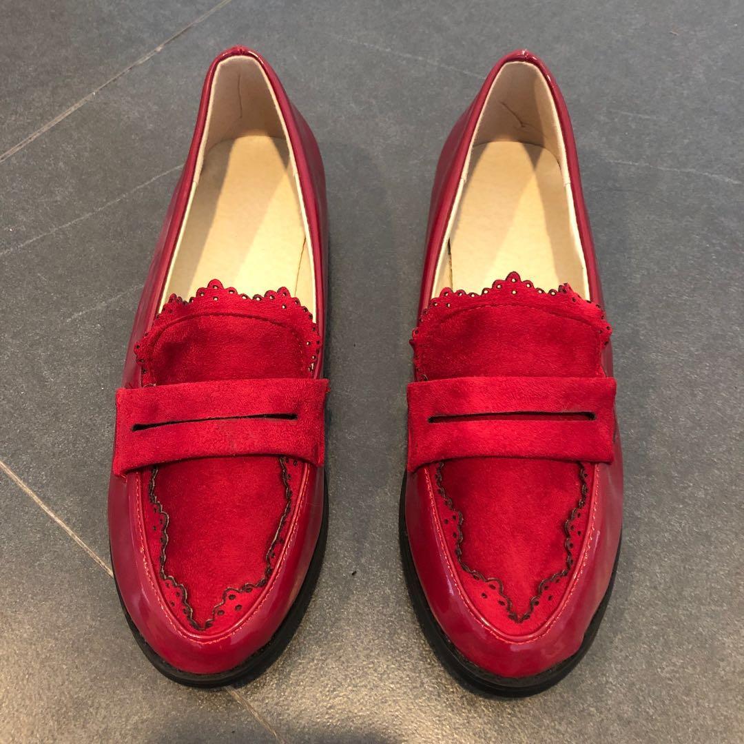 red wine loafers