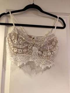 Laced cropped top