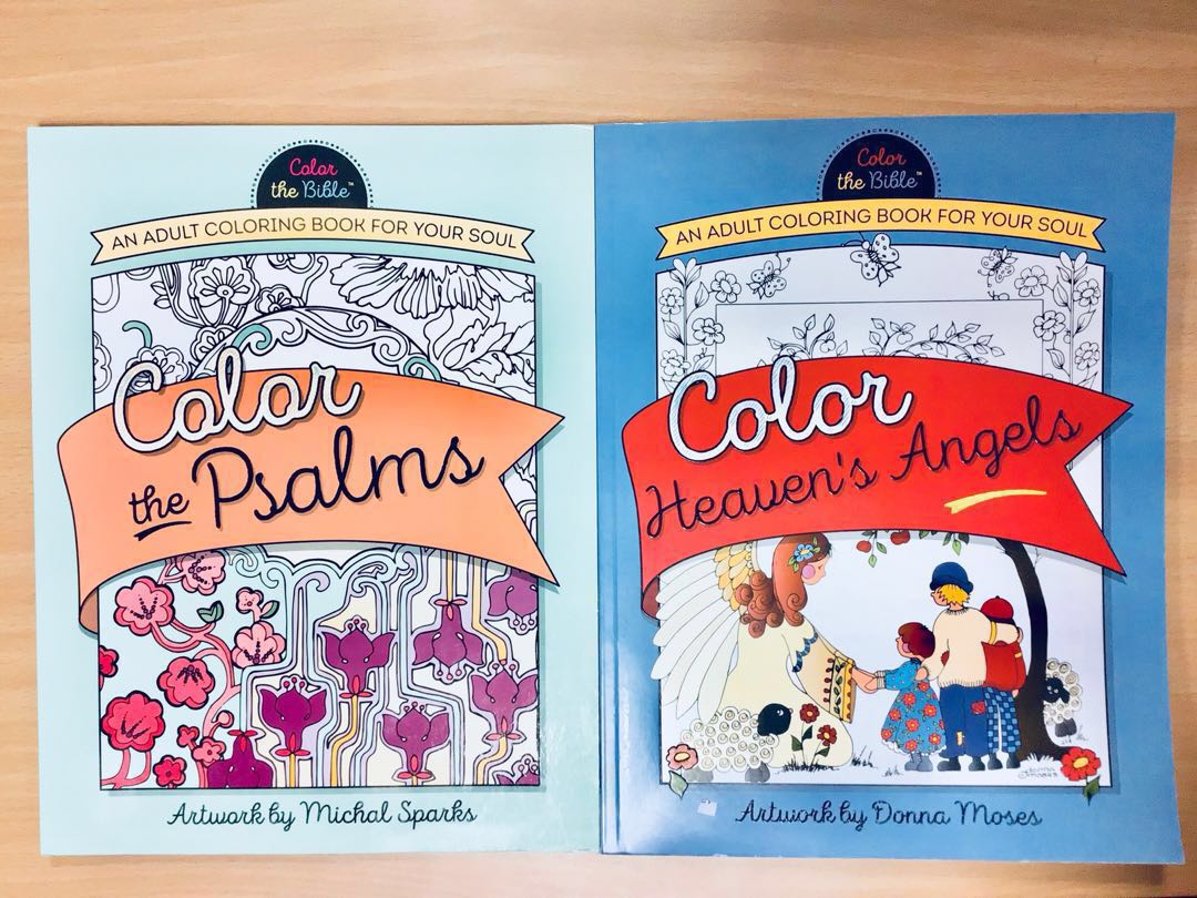 Adult Coloring Book For Your Soul Color The Bible Books Books On Carousell