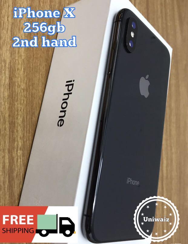 Apple iPhone X 256gb Original Second hand openline (Category: iPhone X Series) located in Mandaluyong City. Submitted by uniwyse (Listing ID 213357084, Image 2). Description: Apple iPhone X 256gb Original Second hand Space Gray iphoneX Openline ORIGINAL SECOND HAND UNIT with apple warranty NOT FACTORY UNLOCKED* price: P 41,980 iPhone X: Key specs Display: 5.8-inch diagonal all-screen OLED Multi-Touch display, featuring 2436 x 1125-pixel resolutio
