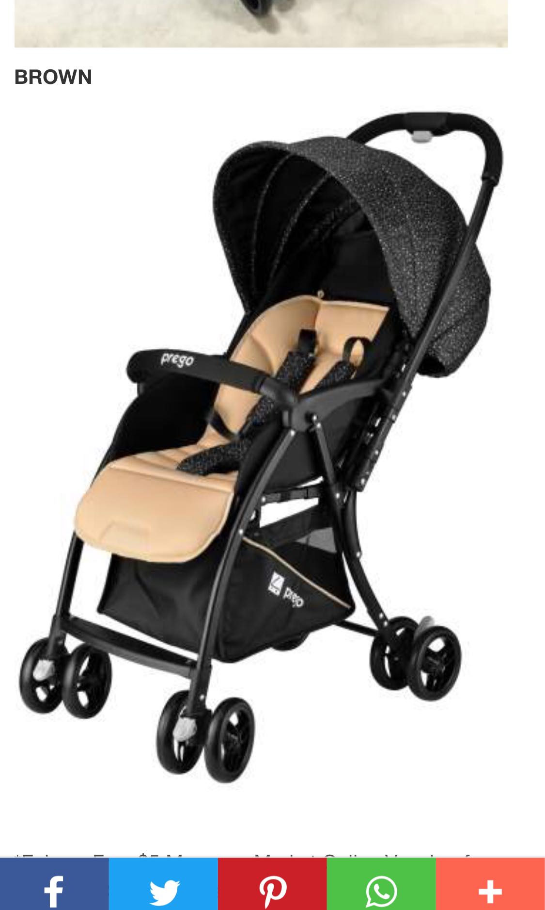 Prego shop baby stroller