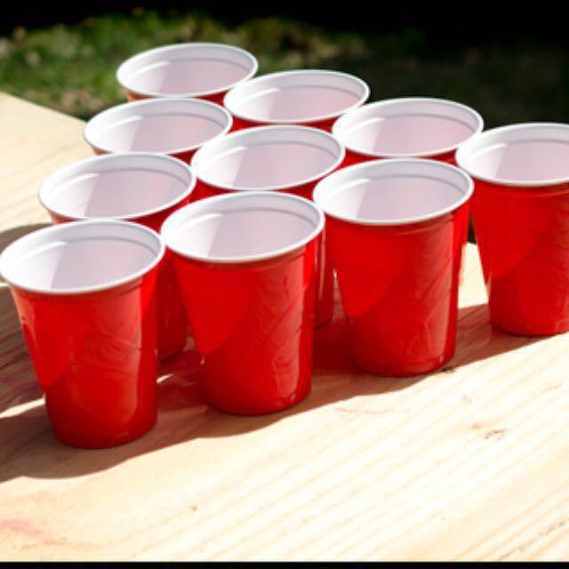Beer Pong Red Solo Cups (16oz), TV & Home Appliances, Kitchen