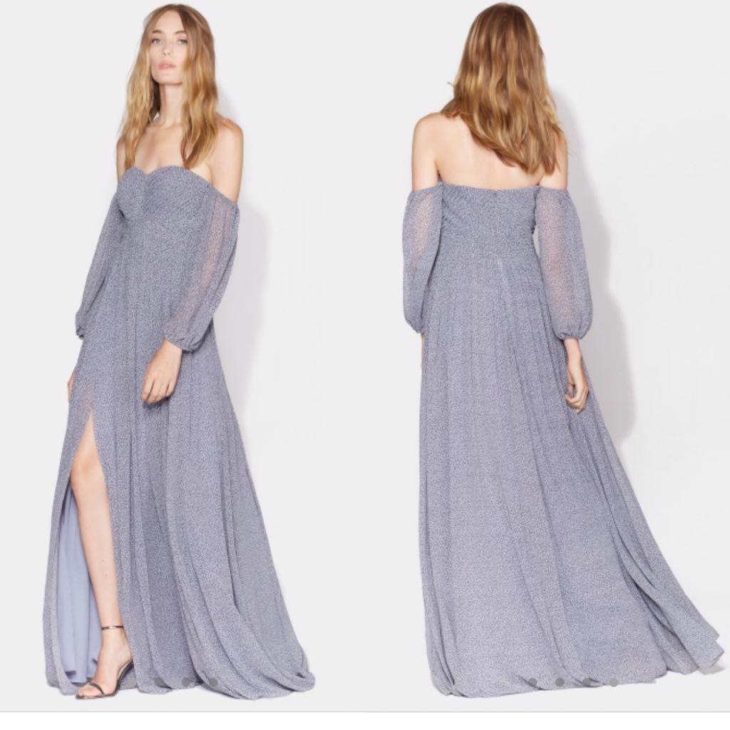BNWT Authentic Halston Heritage Off Shoulder Gown