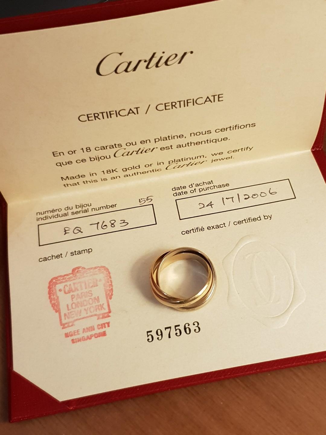 can cartier trinity ring be resized