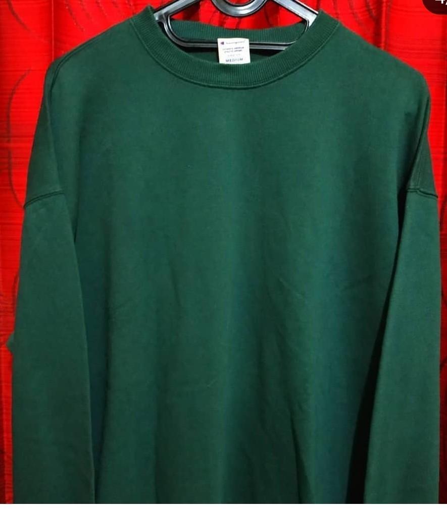 champion sweater dark green