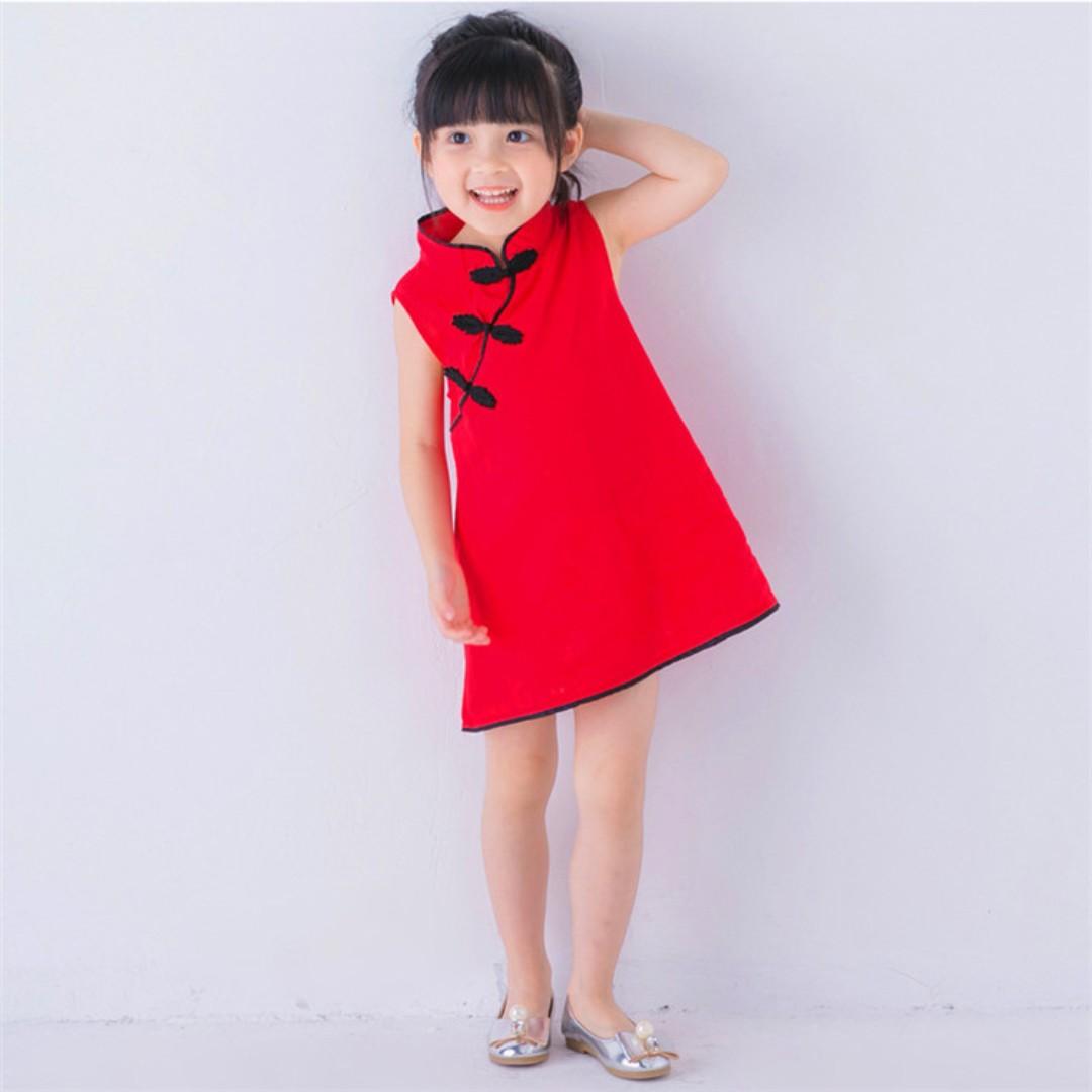 chinese new year girl dress
