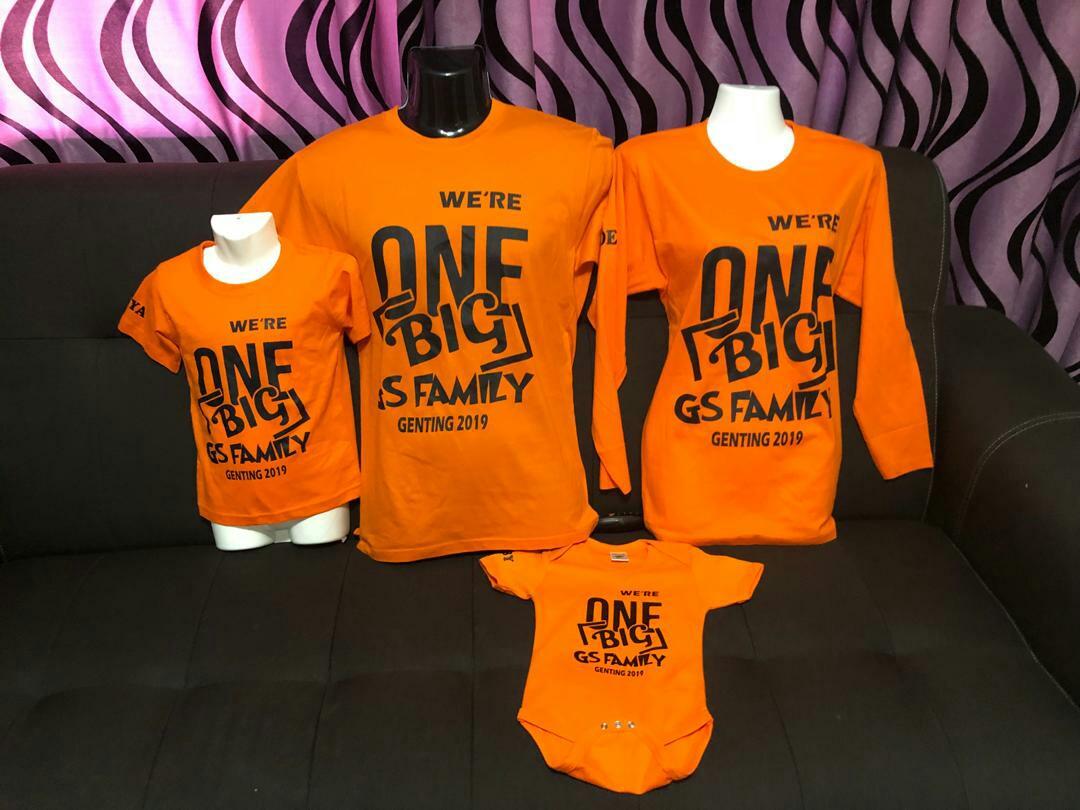 design baju family day simple