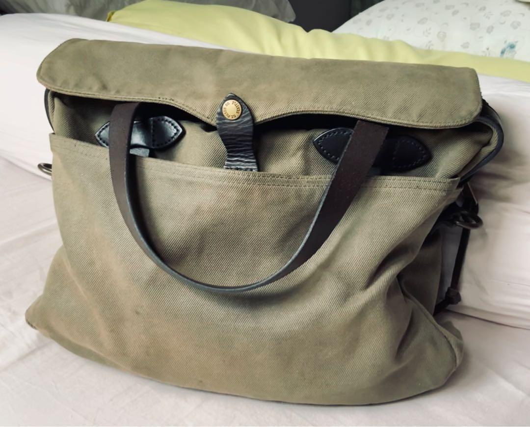 Filson Original 256 Bag (Patina) waxed canvas leather , Men's Fashion